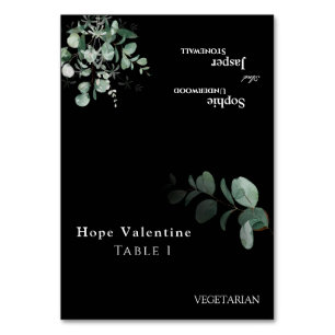 Carte de Mariage pliable de style vert moderne