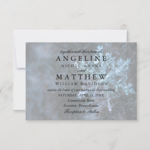 Carte de Mariage pour le Pinecone et le Snowflakes