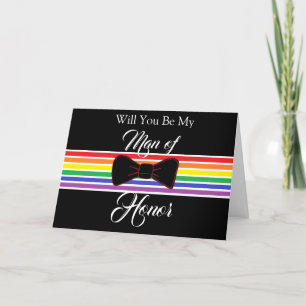 Carte de mariage pour personne d'honneur