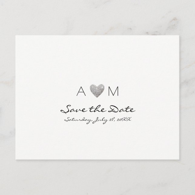 carte de mariage pour une invitation Save the Date (Devant)