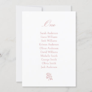 Carte de Mariage Rose  Vintage Dusty