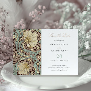 Carte de mariage 'Save the Date' Art Nouveau botan