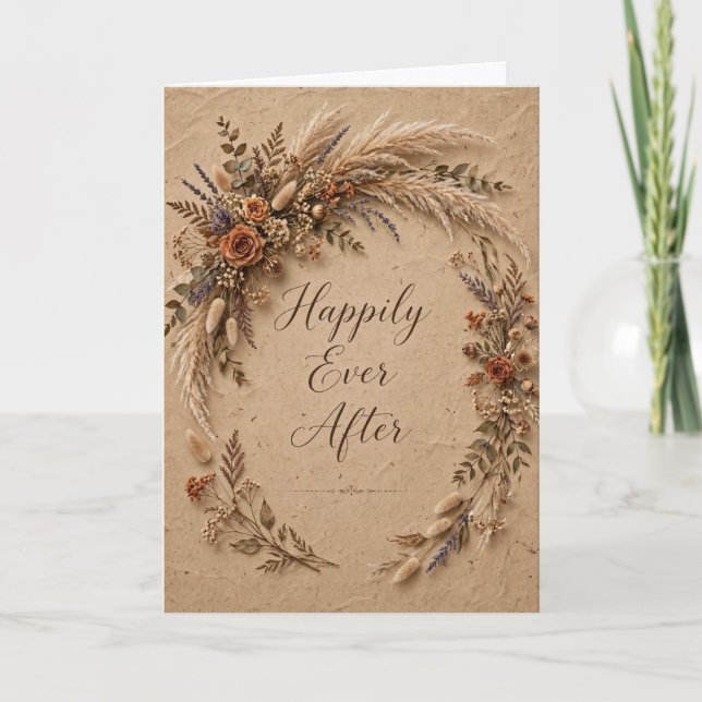 Carte de mariage traditionnelle vierge (Devant)