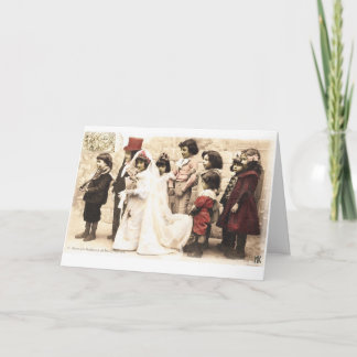 Carte de mariage vintage le mariage mars