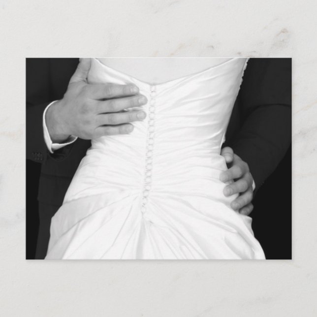 Carte de Mariée et Marié pour Sauvegarder les Date (Devant)