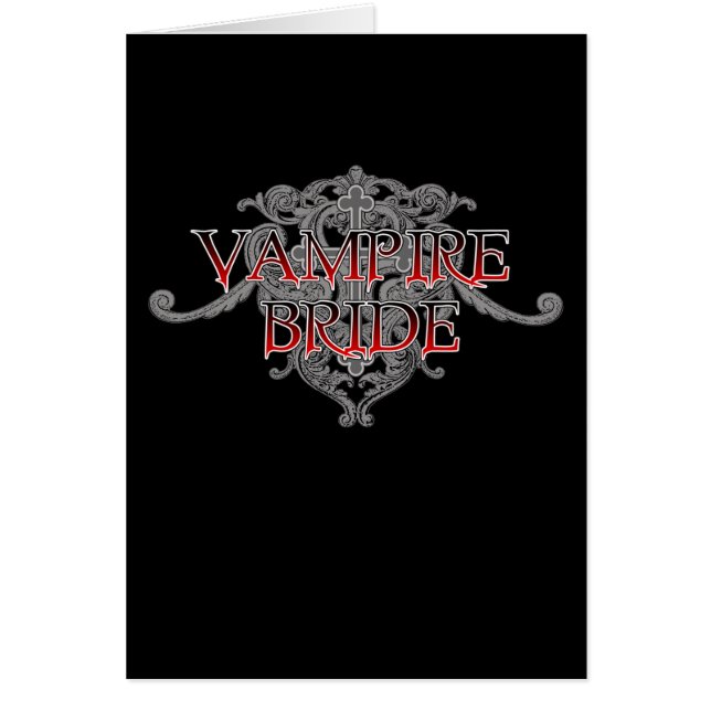 Carte de mariée Vampire (Devant)