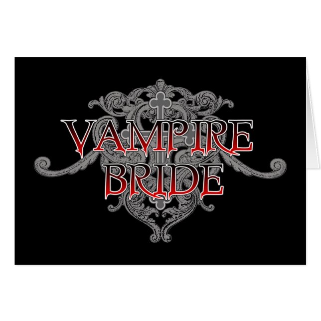 Carte de mariée Vampire (Devant horizontal)
