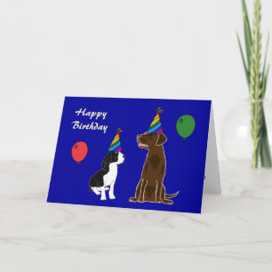 Carte de marionnette d'anniversaire