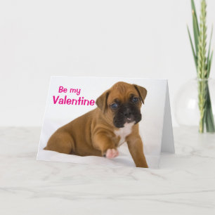 Carte de marionnette Valentine Boxer