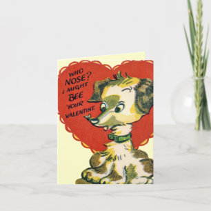 Carte de marionnettes Valentine vintage pour enfan