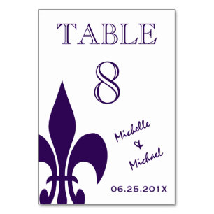 Carte de marqueur de tableau d'événements violet b