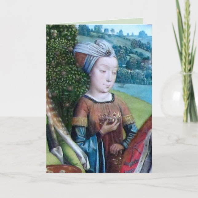 Carte de martyr vierge non identifié [St. Cecilia( (Devant)