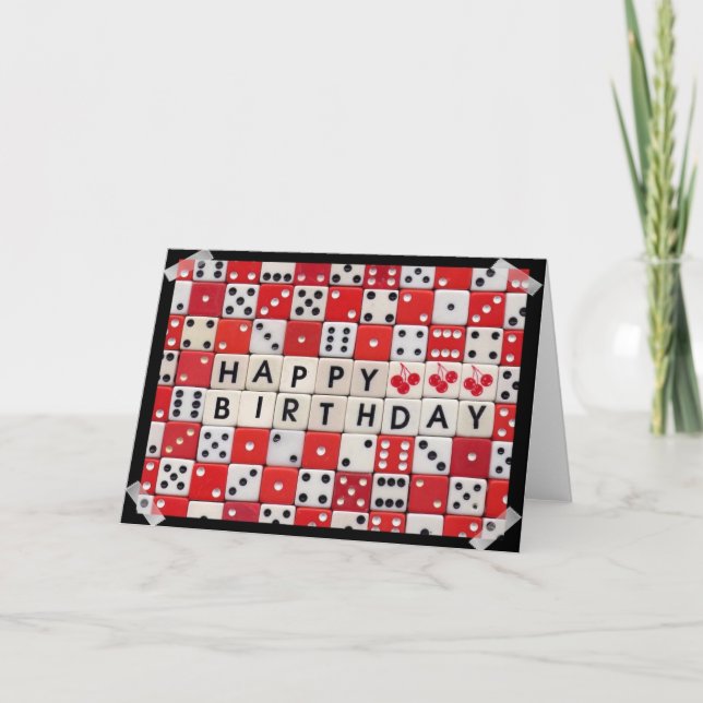 Carte de matrices de joyeux anniversaire (Devant)