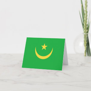 Carte de Mauritanie avec drapeau