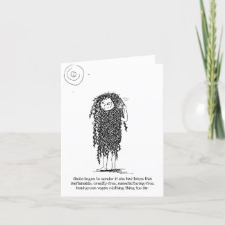 Carte de mauvais choix de vêtements