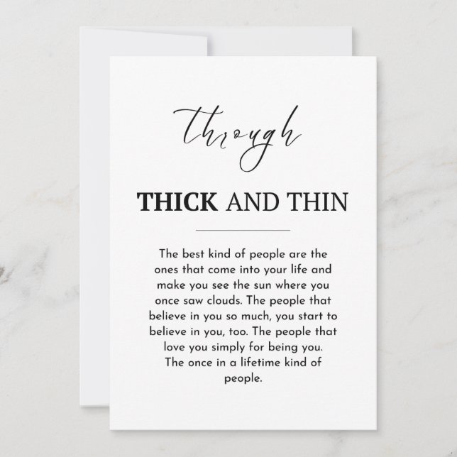 Carte de meilleur ami, carte d'amitié significativ (Devant)