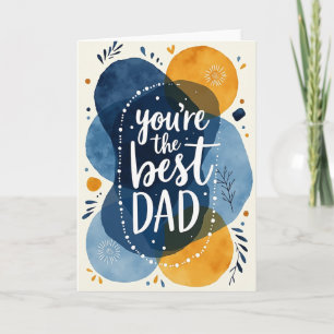 Carte de Meilleur Papa Art Abstrait