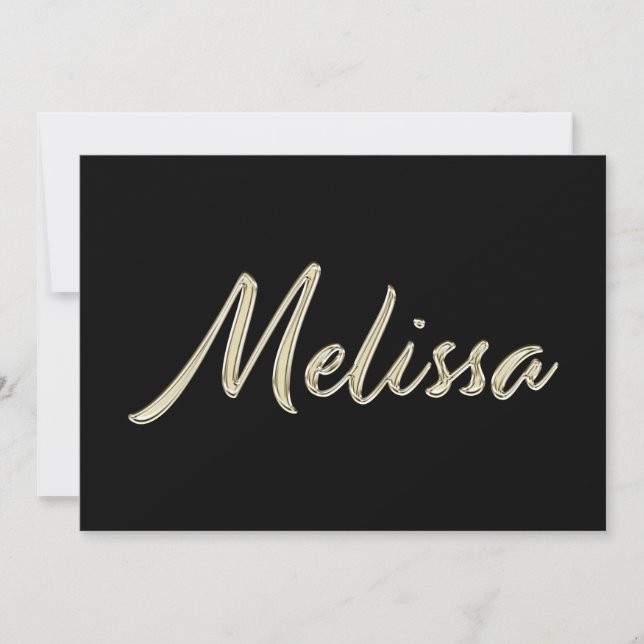 Carte de Melissa white gold (Devant)