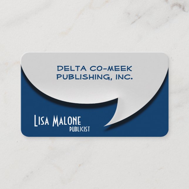 Carte de mémoire à bulles de la parole [3d] (Devant)