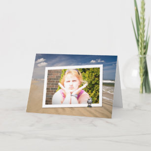 Carte de mémoire photo pour vacances à la plage