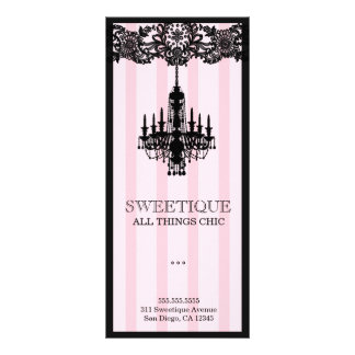 Carte de menu 311 Sweetique Pink Stripes