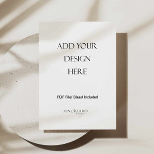 Carte de menu 5x7" Impression recto