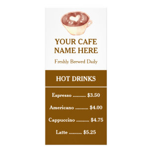 Carte de menu de café minimaliste avec code QR