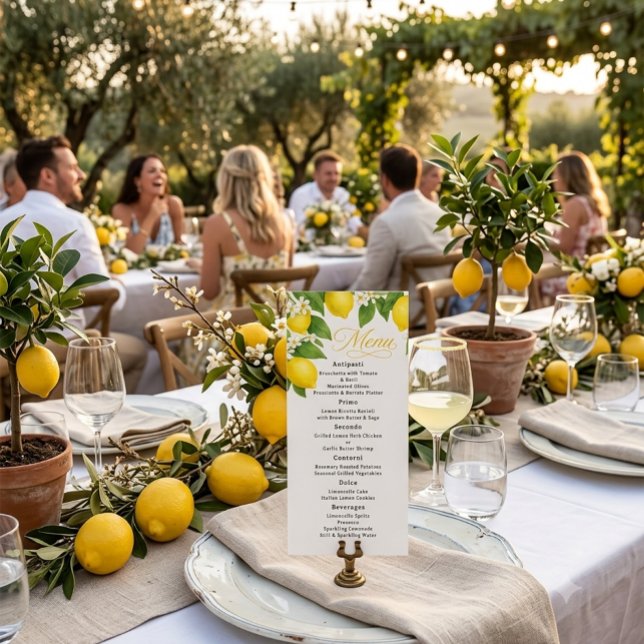 Carte de Menu de Dîner d'Anniversaire Italien à l' (Créateur téléchargé)