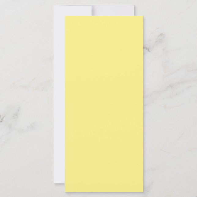 Carte de menu de mariage couleur maïs vierge (Devant)