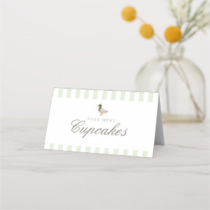 carte de menu de nourriture pliée de canard de Mal