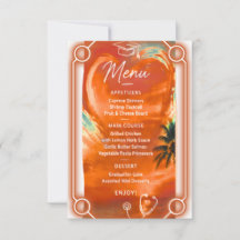 Carte de menu de remise de diplômes pour infirmièr