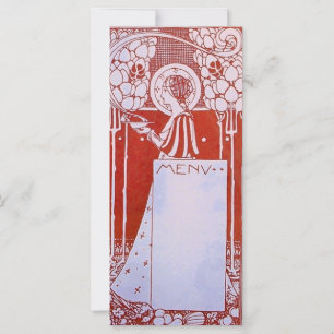CARTE DE MENU DE RESTAURANT L