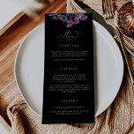 Carte de menu gothique Mariage Halloween Party N10<br><div class="desc">Notre carte de menu est parfaite pour faire connaître à vos invités les options de repas disponibles à votre mariage ou événement. Cet article fait partie de notre collection de mariages Neyah N100,  veuillez visiter notre magasin pour les articles correspondants.</div>