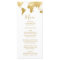 Carte de menu Mariage Globetrotter