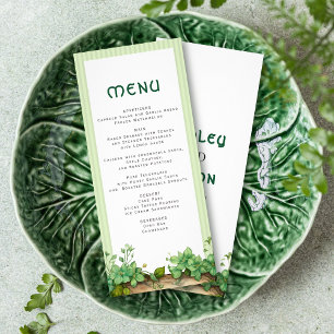 Carte de menu mariage irlandais St. Patrick's Day