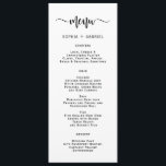 Carte de menu Mariage minimaliste simple de typogr<br><div class="desc">Simple minimaliste Typographie Mariage Carte Menu est parfait pour un mariage minimal moderne. Conception avec le texte "Menu" dans une calligraphie à la main et les détails du menu dans une police de type serif avec un look simple et propre. Ce menu peut être utilisé pour une réception de mariage,...</div>