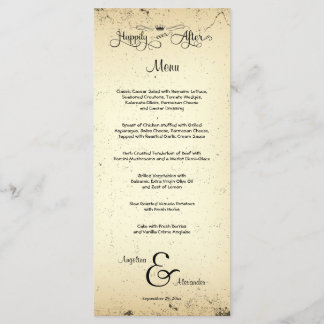 Carte de menu Mariage personnalisable Storyline