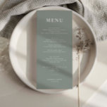 Carte de menu Mariage simple de taille minimale<br><div class="desc">Conçue pour coordonner avec notre collection Minimaliste All In One, cette carte de menu mariage personnalisable est dotée d'une disposition simple et propre, avec une police classique. Pour une personnalisation plus avancée de cette conception, par exemple la modification de la disposition, de la police ou de la taille du texte,...</div>