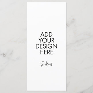 Carte de menu personnalisée 4 x 9 pouces