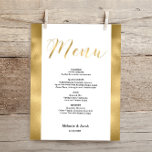 Carte de menu plat Budget Elegant Gold Scripture<br><div class="desc">Budget Elegant Gold Scripture Plat Menu Card; Cher client, gardez à l'esprit que ce n'est pas le vrai papier que vous obtenez sur votre carte de menu, mais l'imitation de cela qui donne aussi un grand effet mais pas comme le vrai papier. Merci pour votre compréhension En coque, vous avez...</div>