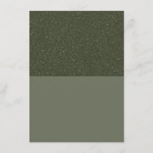 Carte de Menu Plat Vert Moussu Bruitée – Personnal