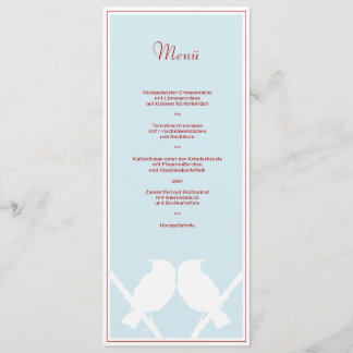 Carte de menu pour votre menu de mariage (turc bla