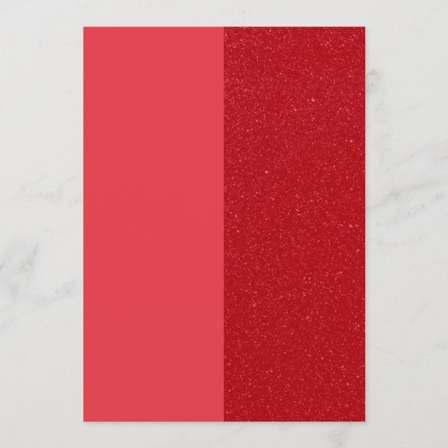 Carte de menu rouge tomate bicolore – Personnalisa (Devant)
