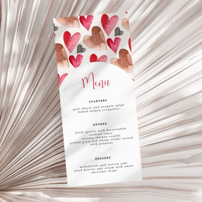 Carte de menu Saint-Valentin (Créateur téléchargé)