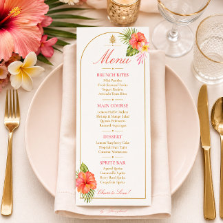 Carte de menu tropical Love at First Spritz