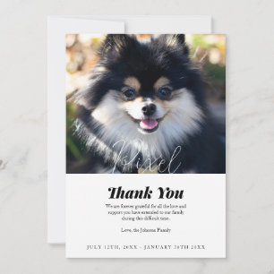 Carte de Merci de la perte de l'animal