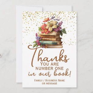 Carte de Merci du professeur Bibliothécaire