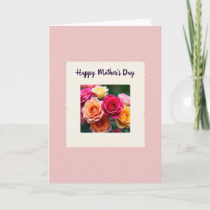 Carte de Mère Florale Fuchsia