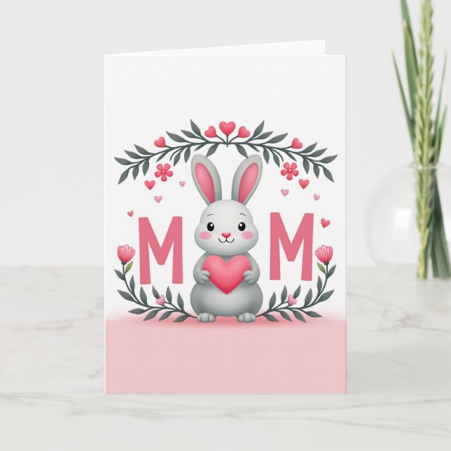 Carte de Mère Joues Roses (Devant)