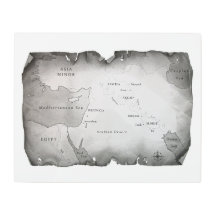 CARTE DE MÉSOPOTAMIE 20" x16 "